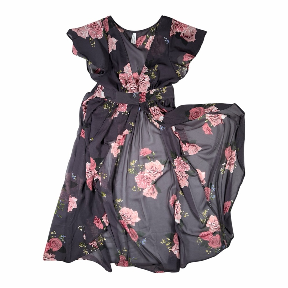 Floral Tunic with Pink Roses
